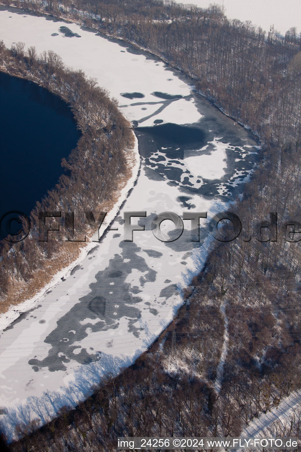 Aerial view of Oil port in the district Rheinhafen in Karlsruhe in the state Baden-Wuerttemberg, Germany