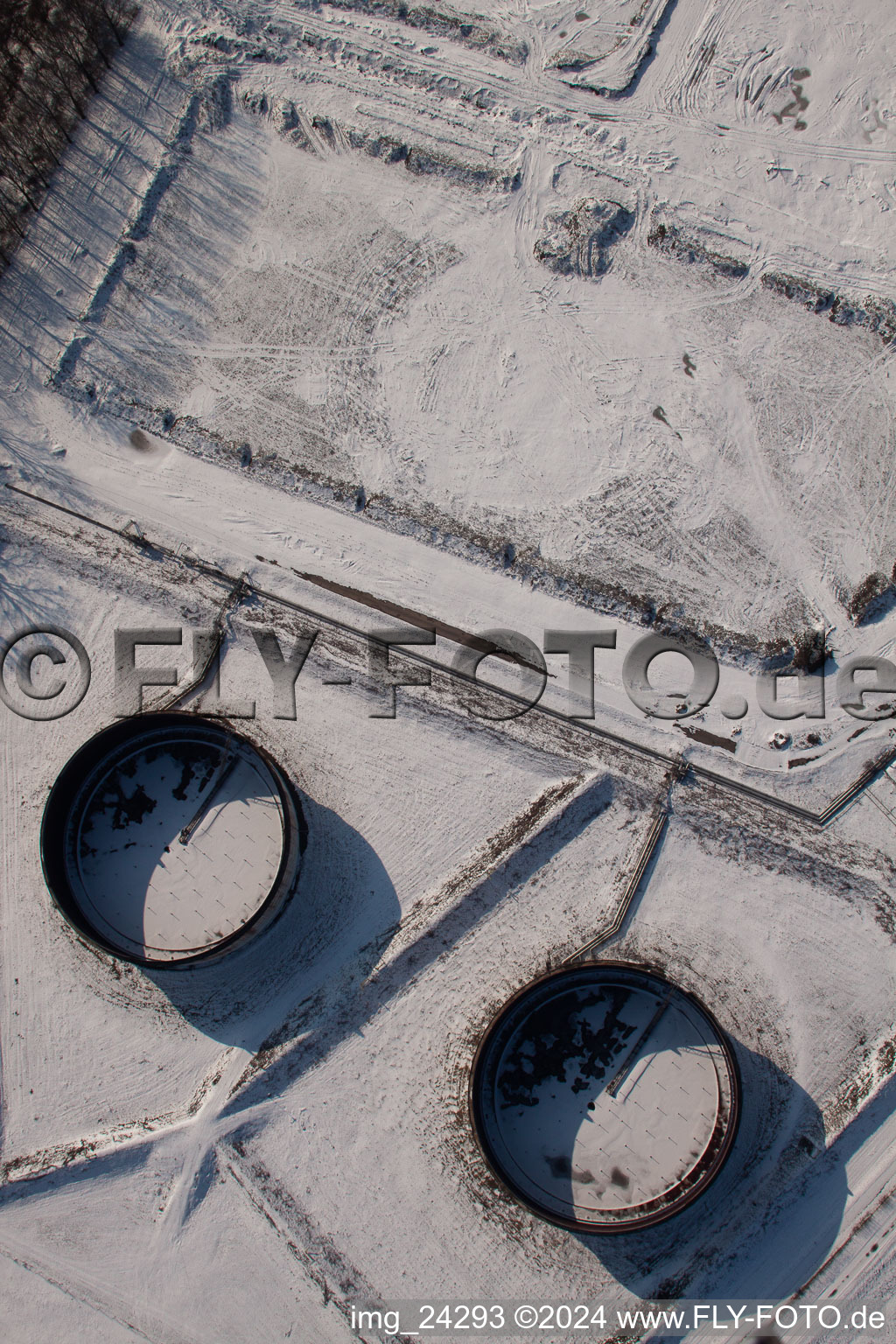 Former tank farm in Jockgrim in the state Rhineland-Palatinate, Germany