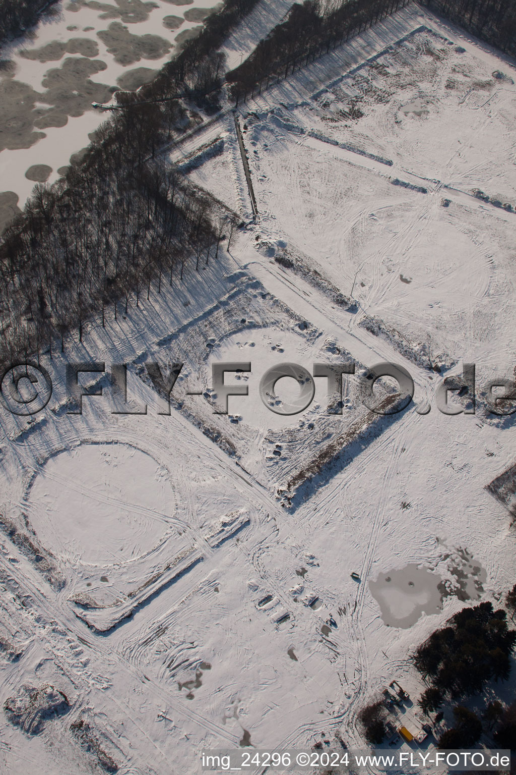 Aerial photograpy of Former tank farm in Jockgrim in the state Rhineland-Palatinate, Germany