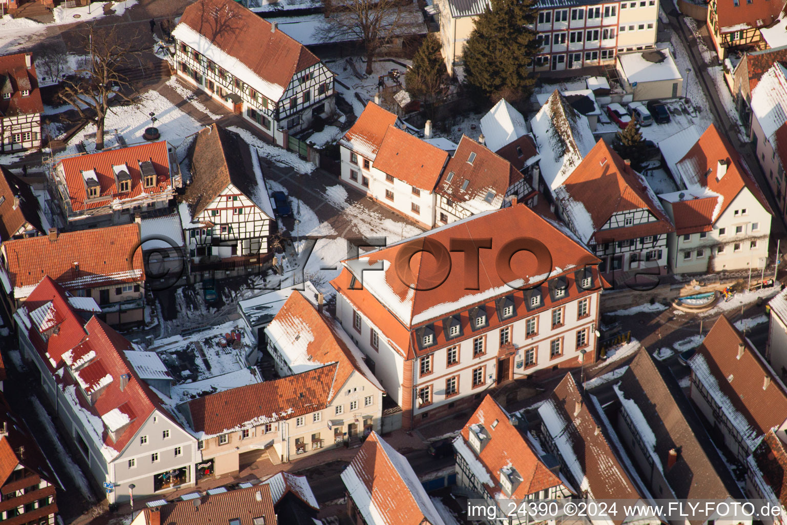 Town Hall, Hauptstr in Kandel in the state Rhineland-Palatinate, Germany