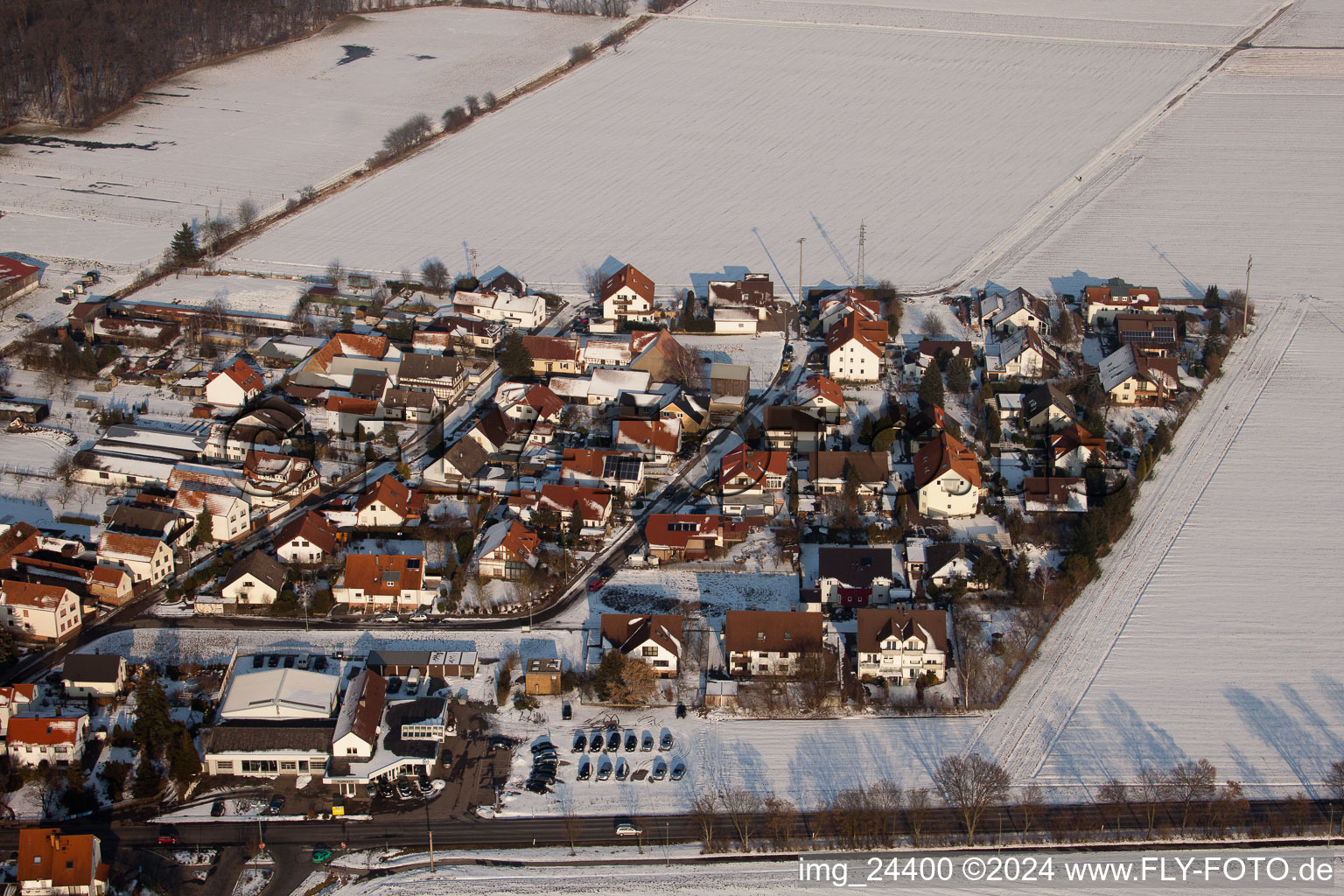 New development area in the district Minderslachen in Kandel in the state Rhineland-Palatinate, Germany