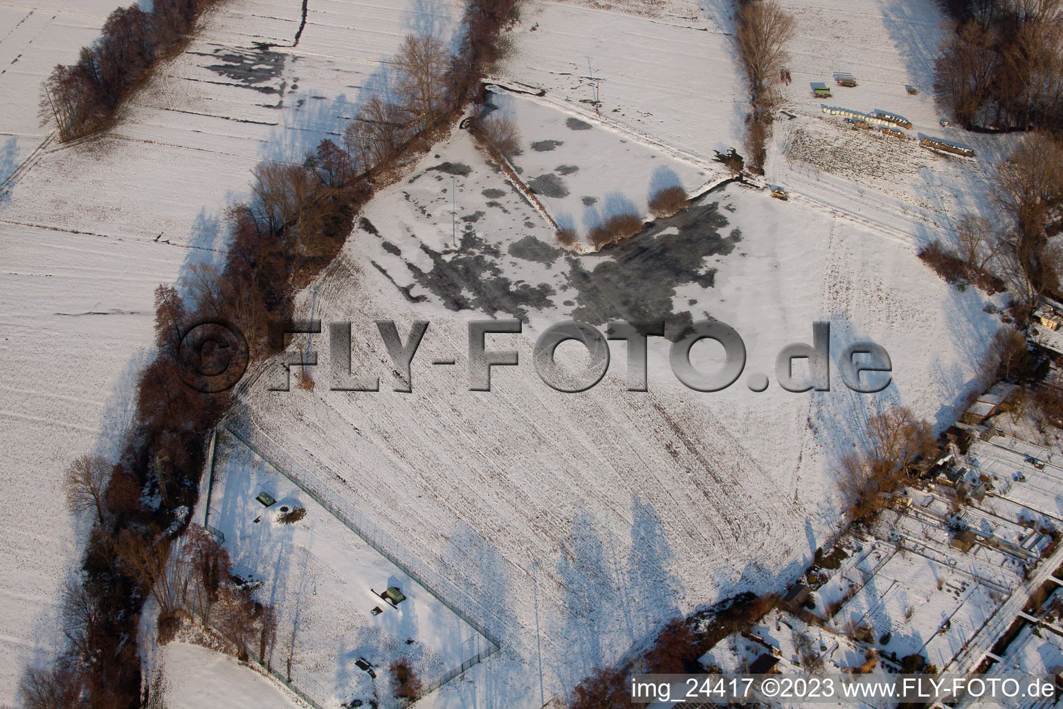 Aerial photograpy of Church in Steinweiler in the state Rhineland-Palatinate, Germany