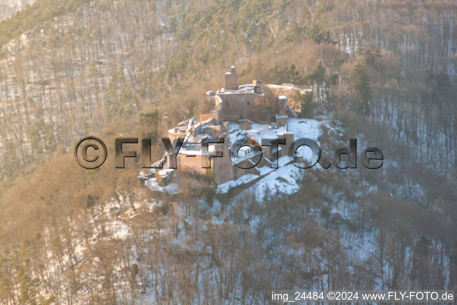 Madenburg in Eschbach in the state Rhineland-Palatinate, Germany out of the air