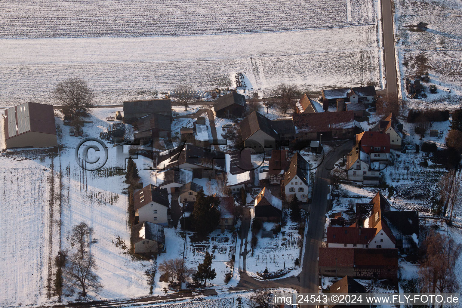 Chaplain's yard in the district Deutschhof in Kapellen-Drusweiler in the state Rhineland-Palatinate, Germany