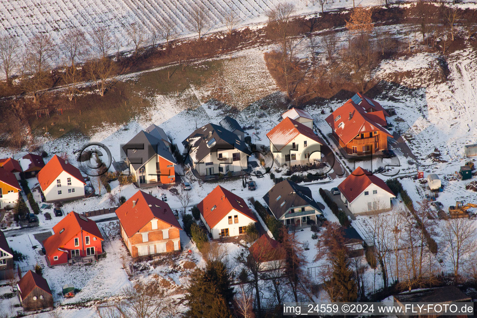 Dierbach in the state Rhineland-Palatinate, Germany from a drone