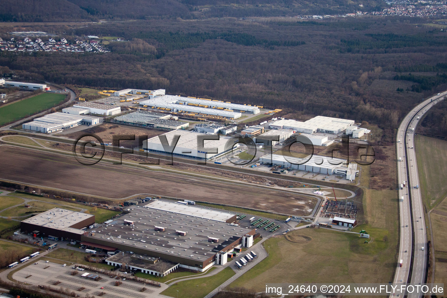 Industrial Area West II, John Deere in Bruchsal in the state Baden-Wuerttemberg, Germany