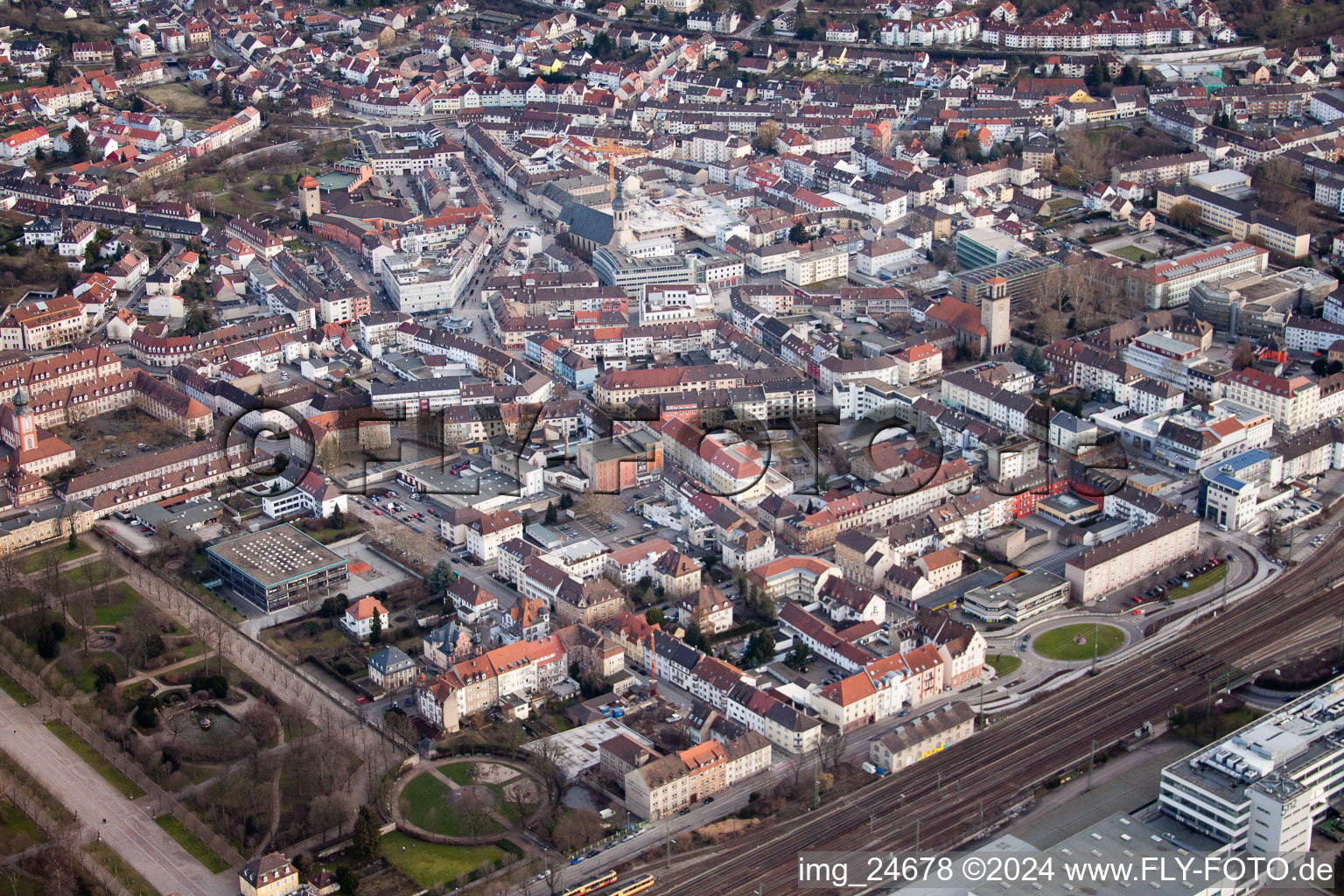 Wilderichstr in Bruchsal in the state Baden-Wuerttemberg, Germany