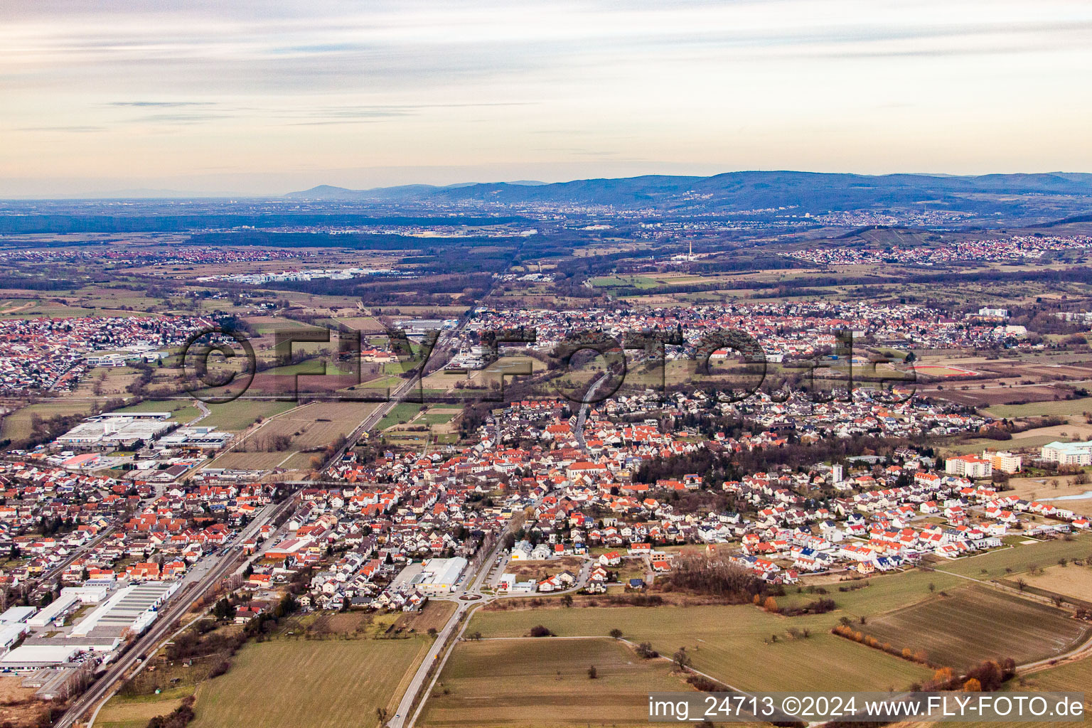 Langenbrücken in the district Stettfeld in Ubstadt-Weiher in the state Baden-Wuerttemberg, Germany