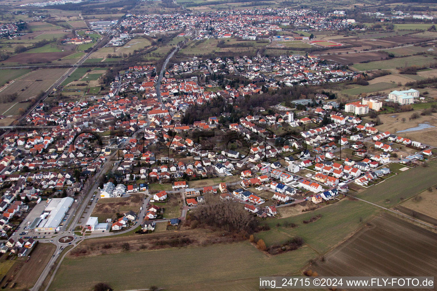 Langenbrücken in the district Bad Langenbrücken in Bad Schönborn in the state Baden-Wuerttemberg, Germany