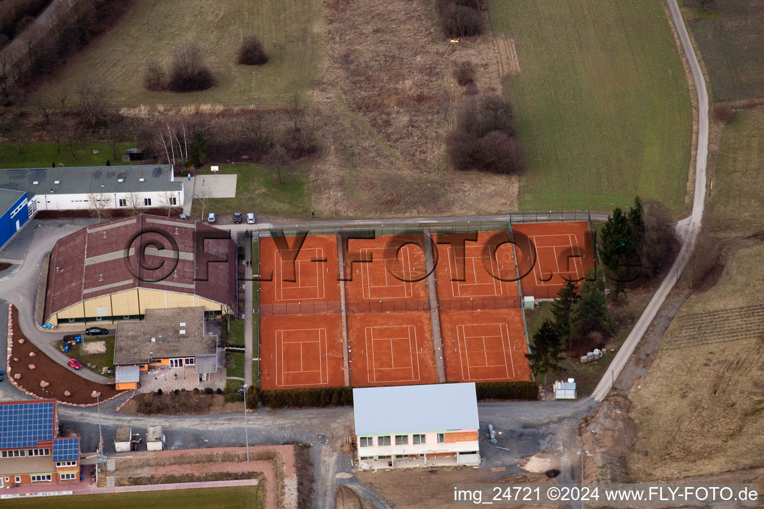 Sports Association 1975 eV Tennis Club in the district Bad Mingolsheim in Bad Schönborn in the state Baden-Wuerttemberg, Germany