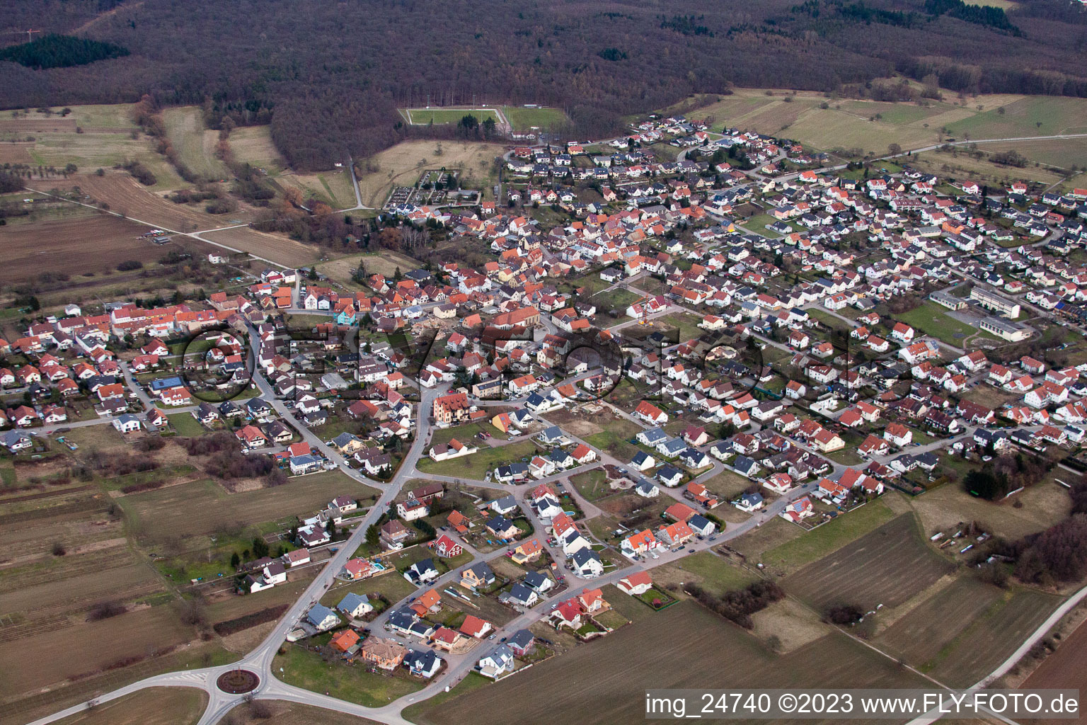 Mulhouse, Retigheim in Retigheim in the state Baden-Wuerttemberg, Germany