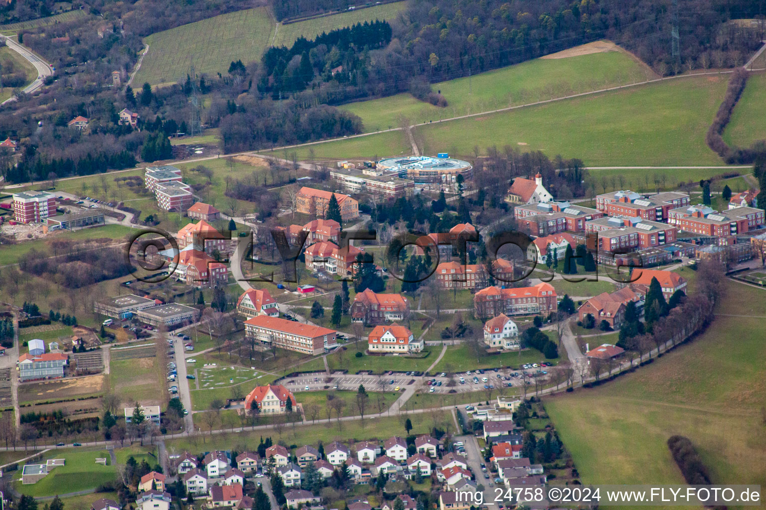 State Psychiatric Hospital in the district Altwiesloch in Wiesloch in the state Baden-Wuerttemberg, Germany