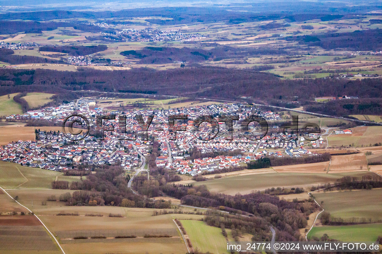 District Baiertal in Wiesloch in the state Baden-Wuerttemberg, Germany