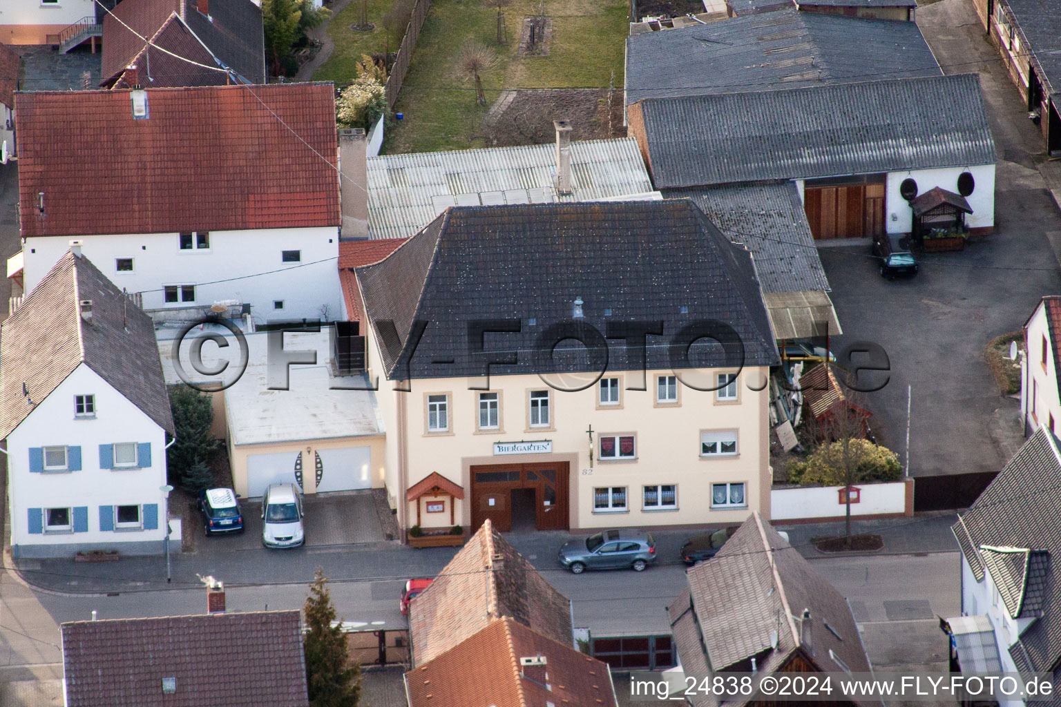 Oblique view of District Mörlheim in Landau in der Pfalz in the state Rhineland-Palatinate, Germany