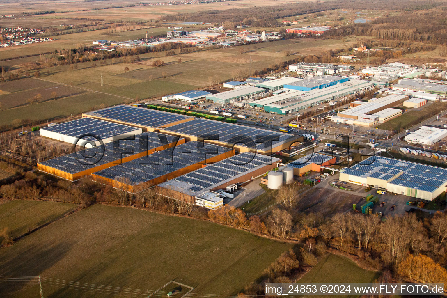 Michelin tire factory in the Landau Ost industrial area in Landau in der Pfalz in the state Rhineland-Palatinate, Germany