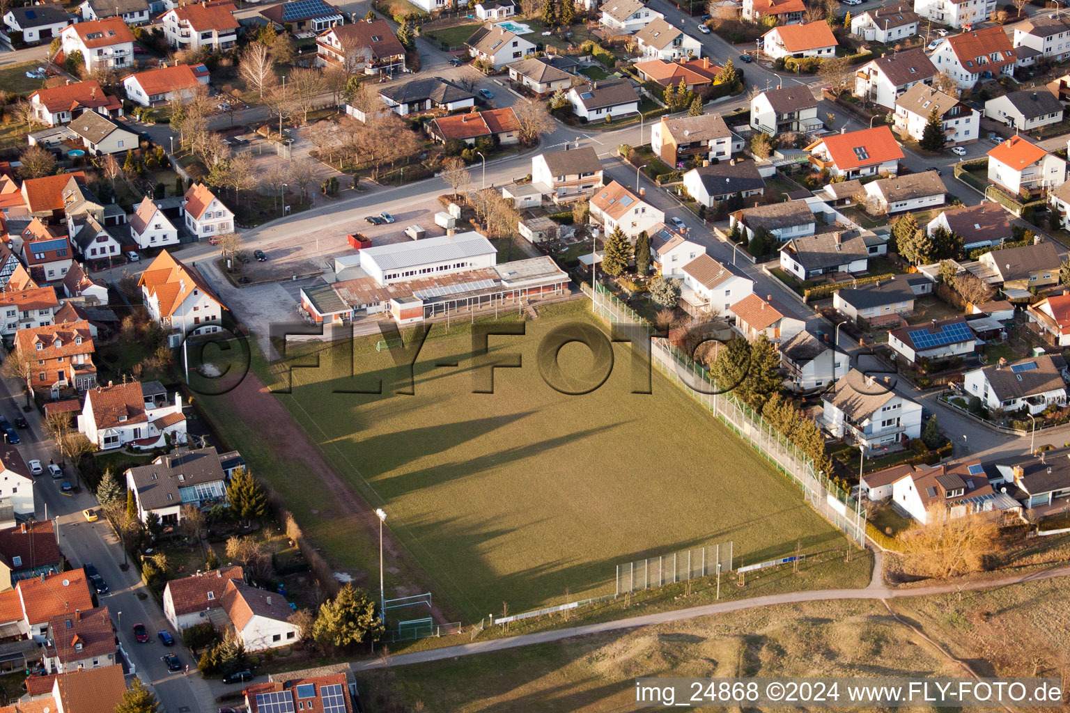 Aerial photograpy of District Dammheim in Landau in der Pfalz in the state Rhineland-Palatinate, Germany