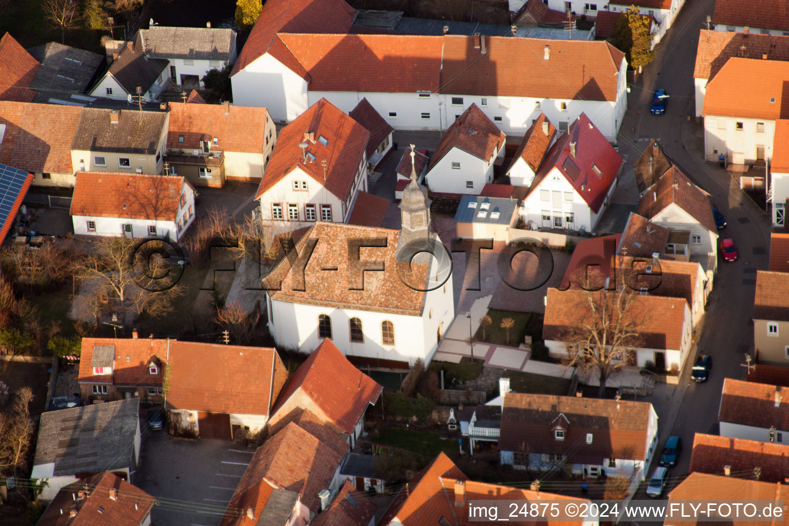 Bird's eye view of District Dammheim in Landau in der Pfalz in the state Rhineland-Palatinate, Germany