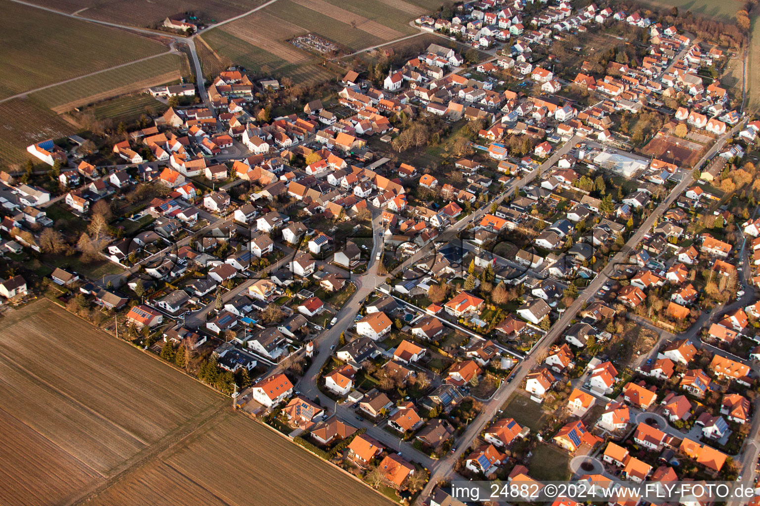 Bornheim in the state Rhineland-Palatinate, Germany out of the air