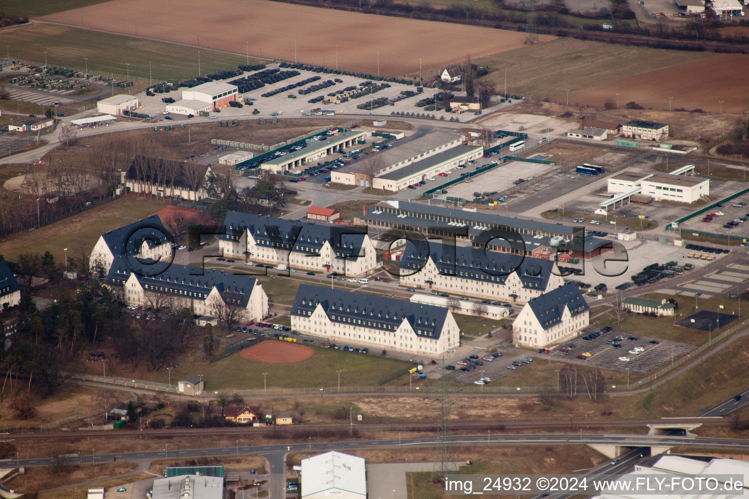 US barracks in Schwetzingen in the state Baden-Wuerttemberg, Germany