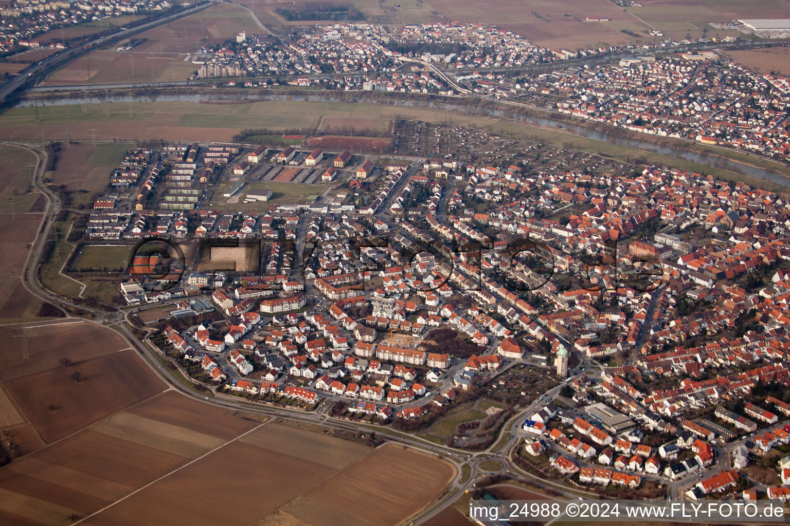 District Seckenheim in Mannheim in the state Baden-Wuerttemberg, Germany