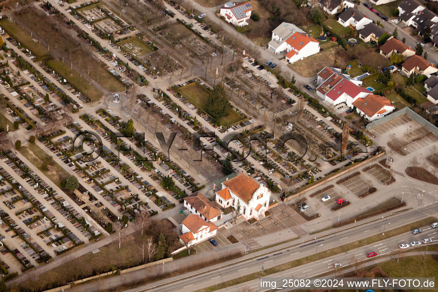 Cemetery in Schwetzingen in the state Baden-Wuerttemberg, Germany