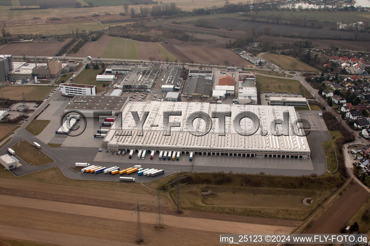 Aldi logistics center in Ketsch in the state Baden-Wuerttemberg, Germany