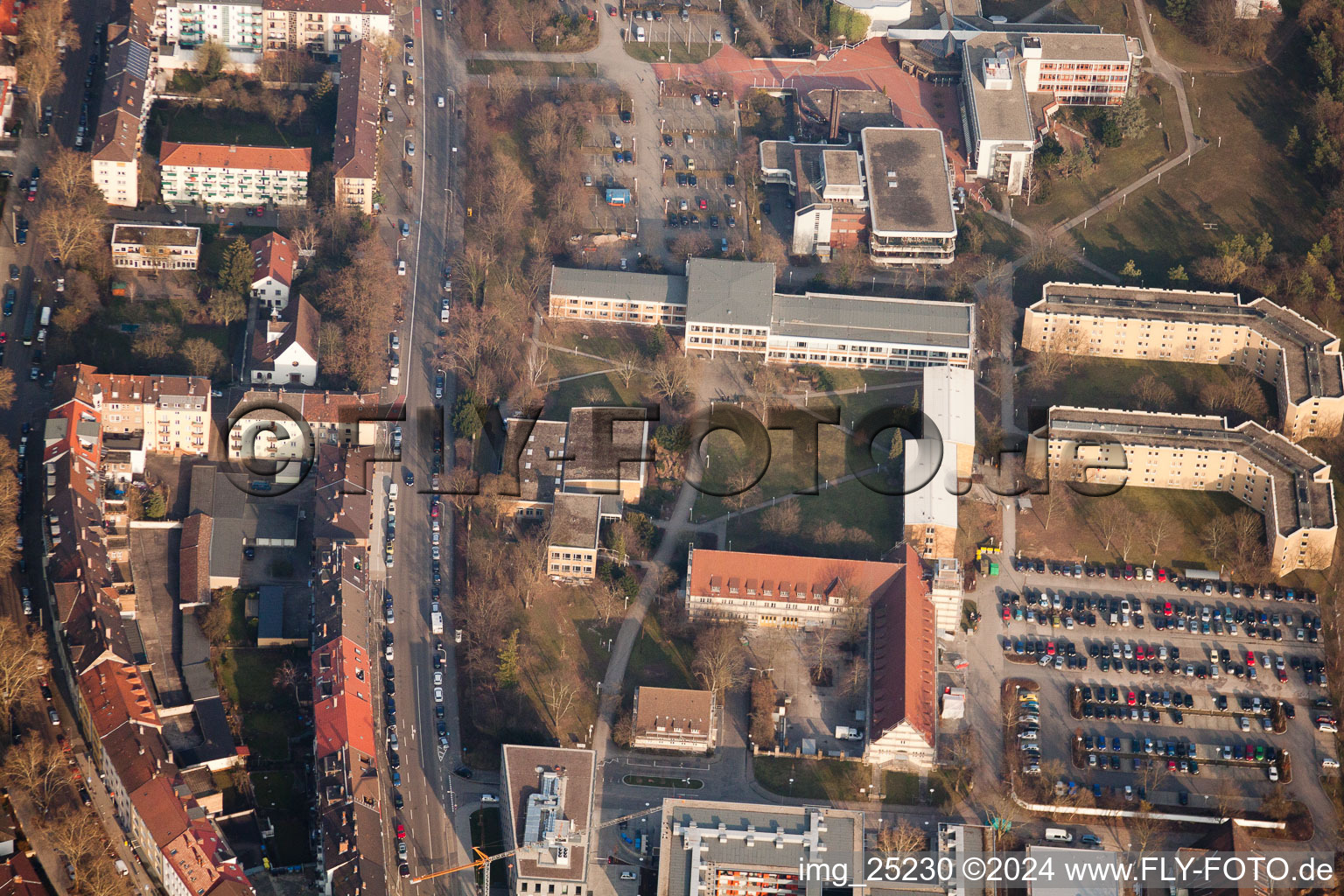 Drone image of Project EASTSITE of BAU Bauträgergesellschaft mbH in the district Neuostheim in Mannheim in the state Baden-Wuerttemberg, Germany