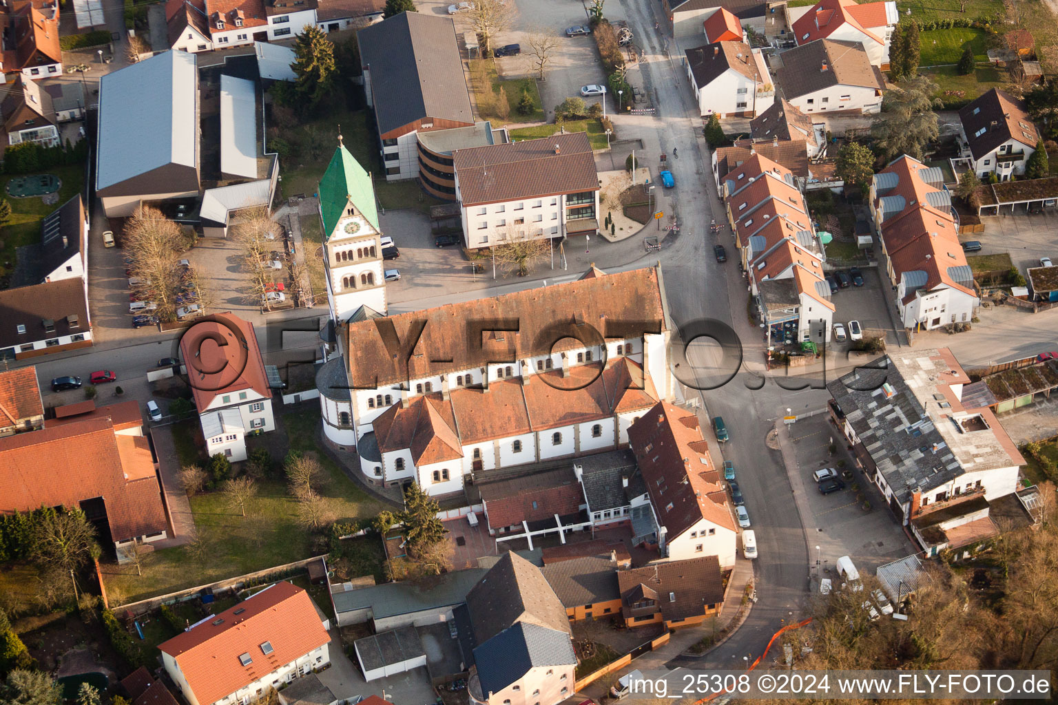 St. Sebastian in Ketsch in the state Baden-Wuerttemberg, Germany