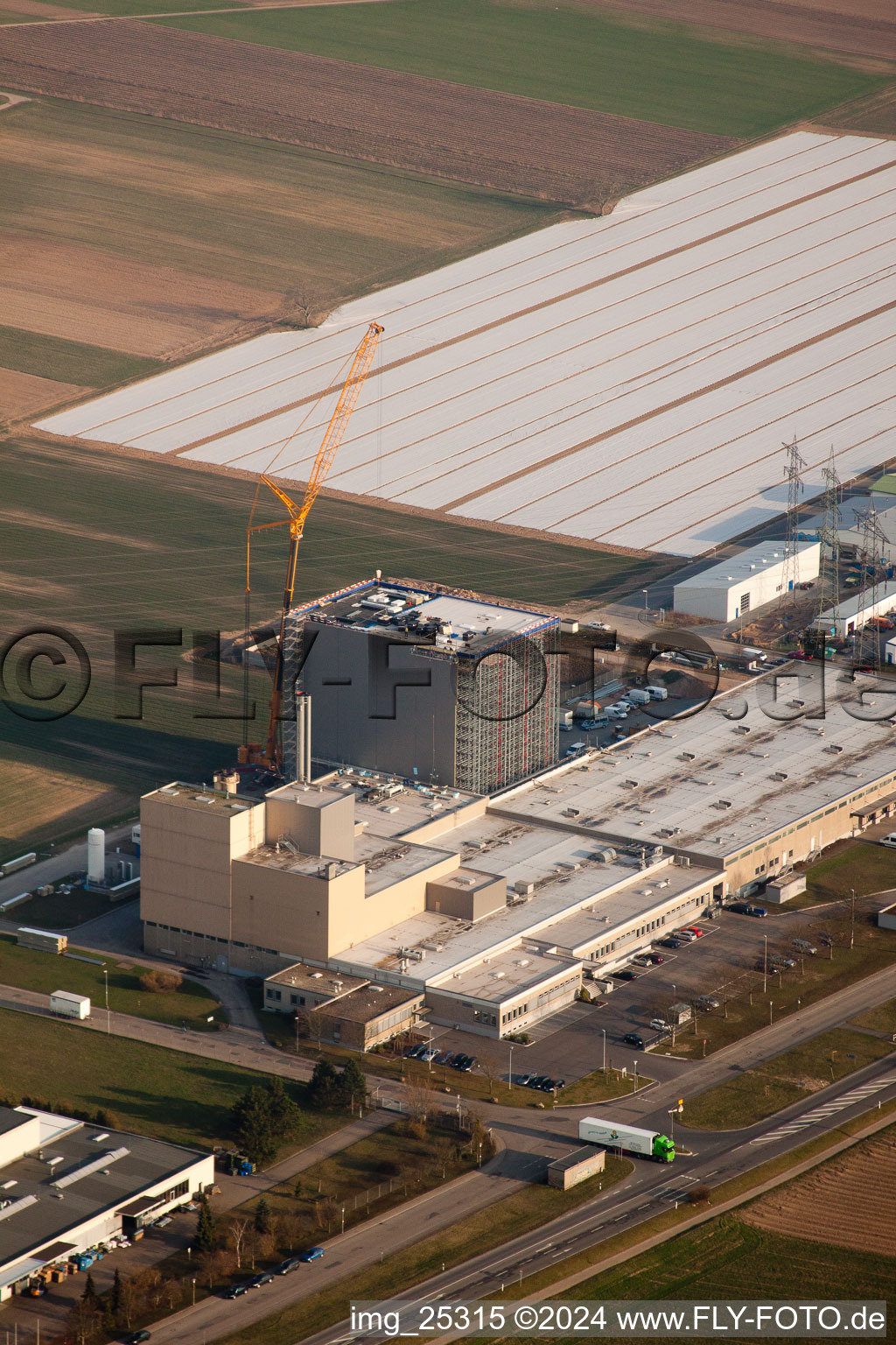 Industrial area in Ketsch in the state Baden-Wuerttemberg, Germany