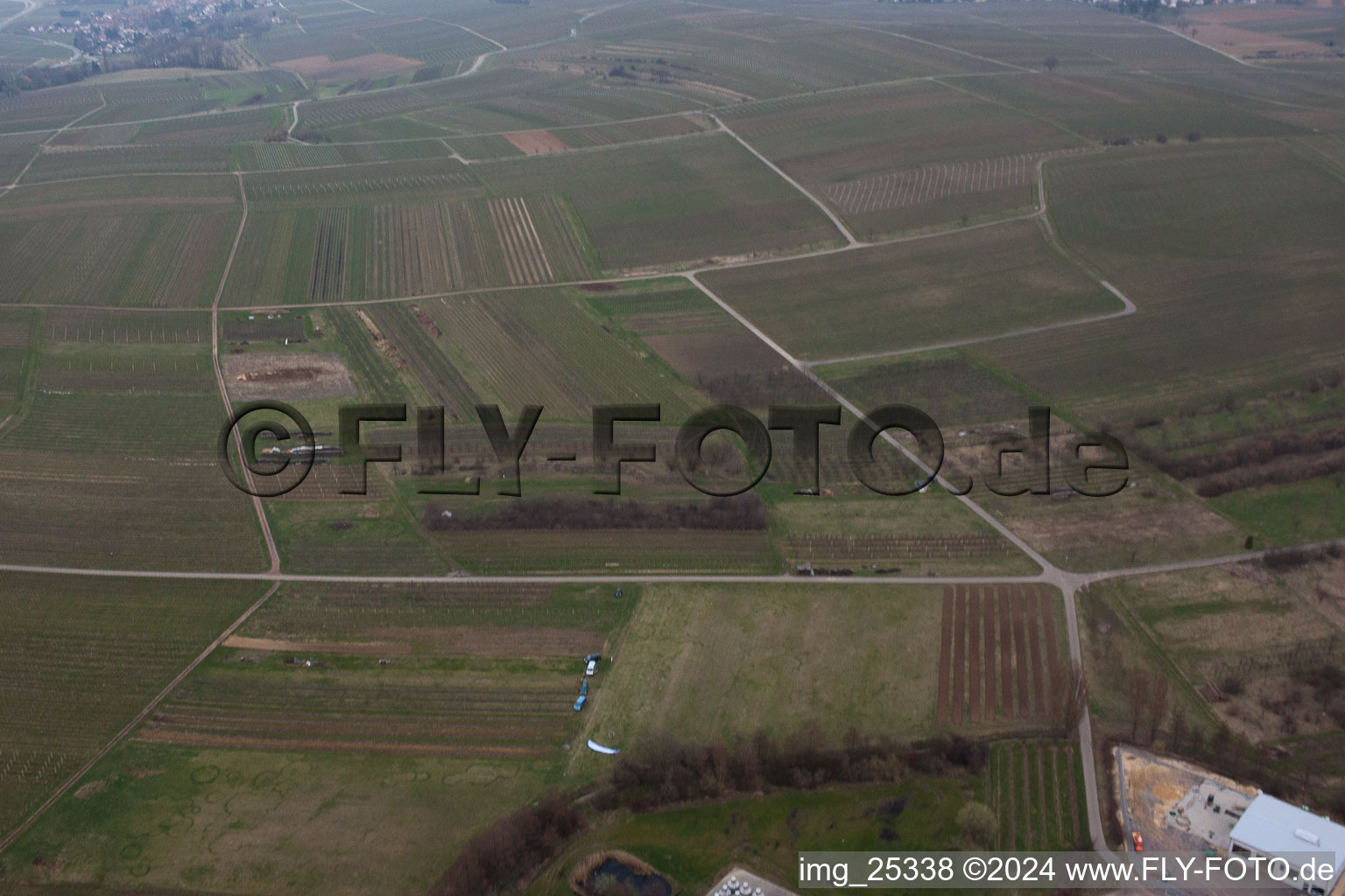 Aerial photograpy of At the Ahlmühle in Ilbesheim bei Landau in der Pfalz in the state Rhineland-Palatinate, Germany