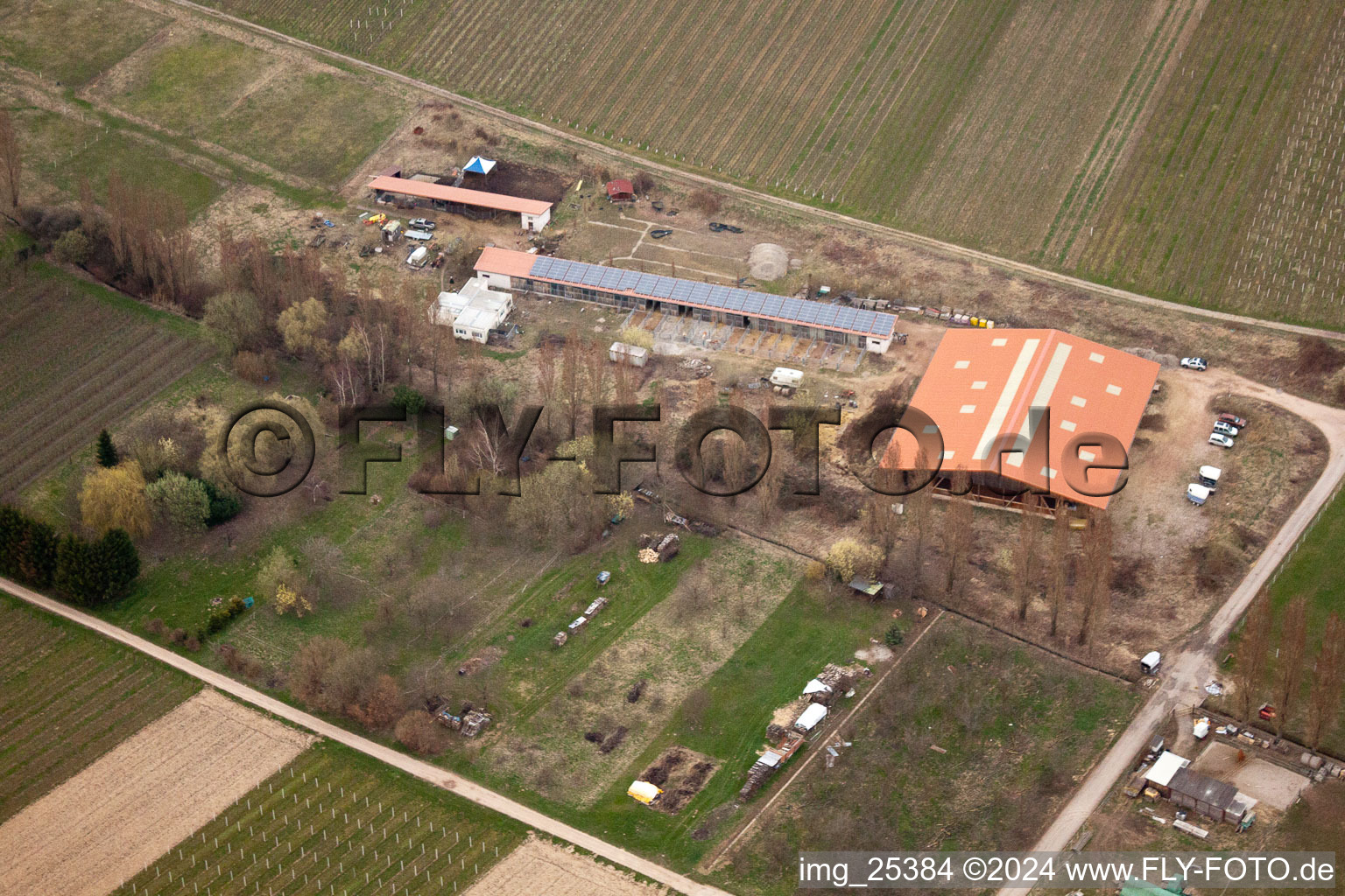 At the Ahlmühle in Ilbesheim bei Landau in der Pfalz in the state Rhineland-Palatinate, Germany out of the air