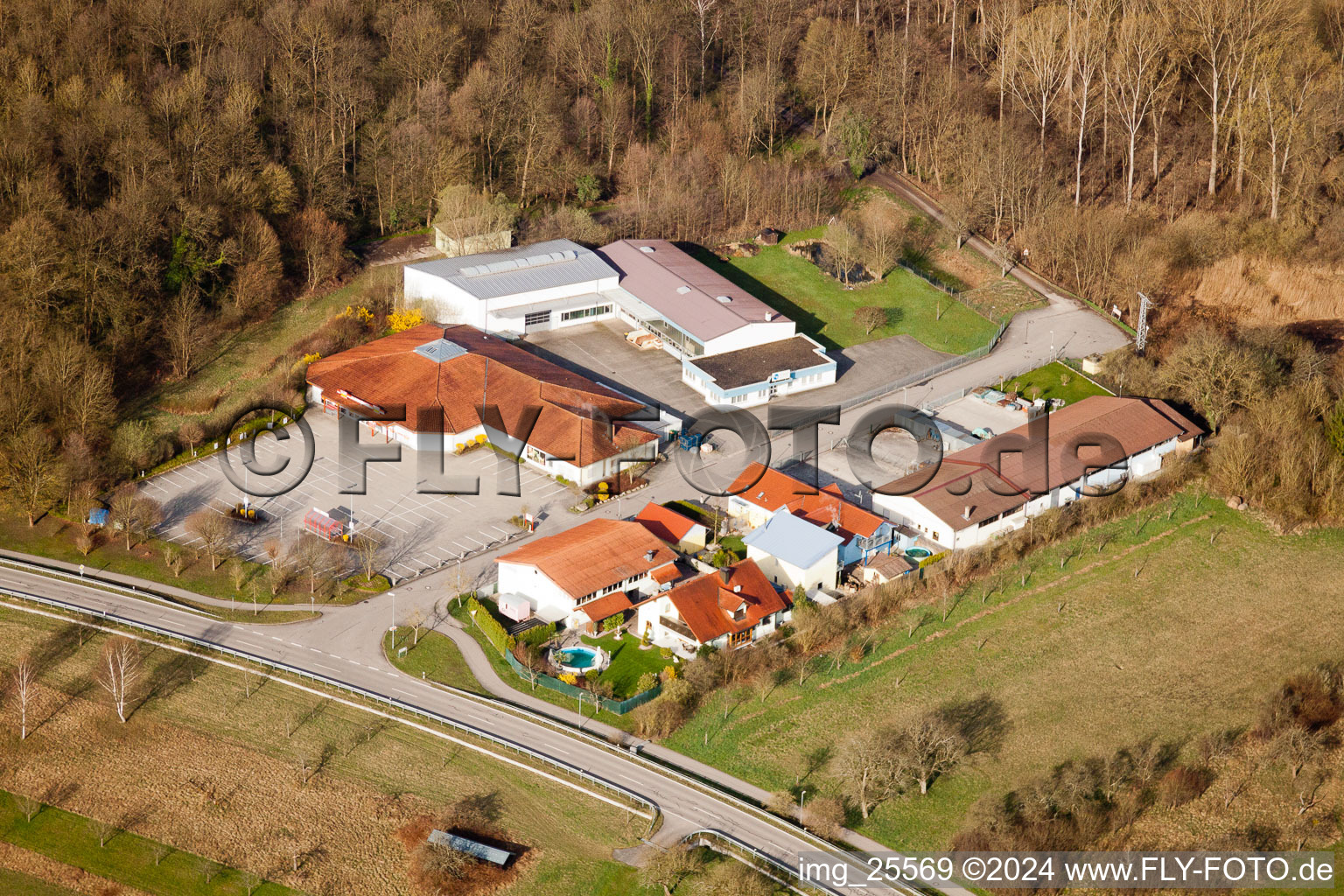 At the Old Forest in the district Illingen in Elchesheim-Illingen in the state Baden-Wuerttemberg, Germany