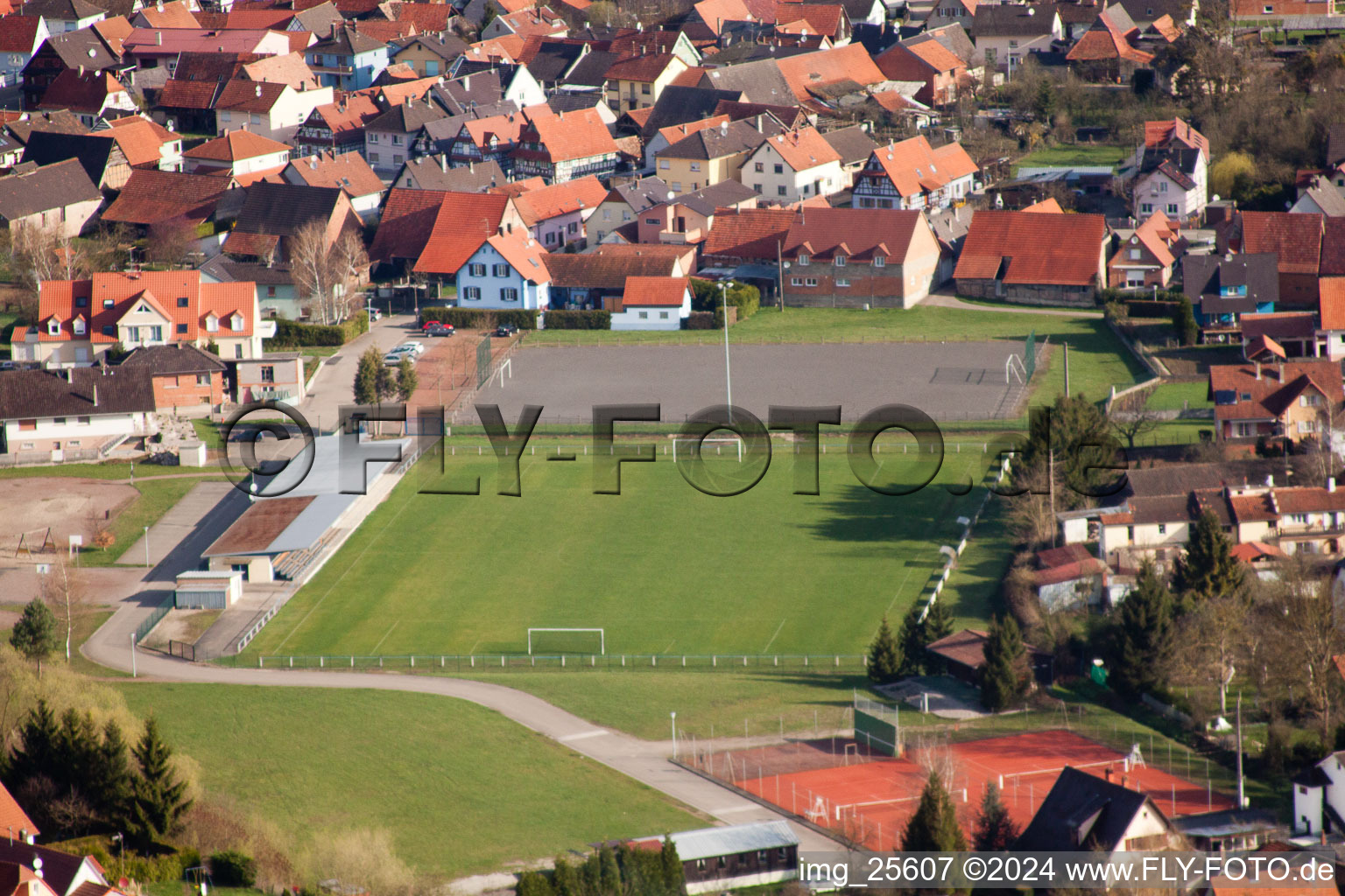 Aerial photograpy of Mothern in the state Bas-Rhin, France