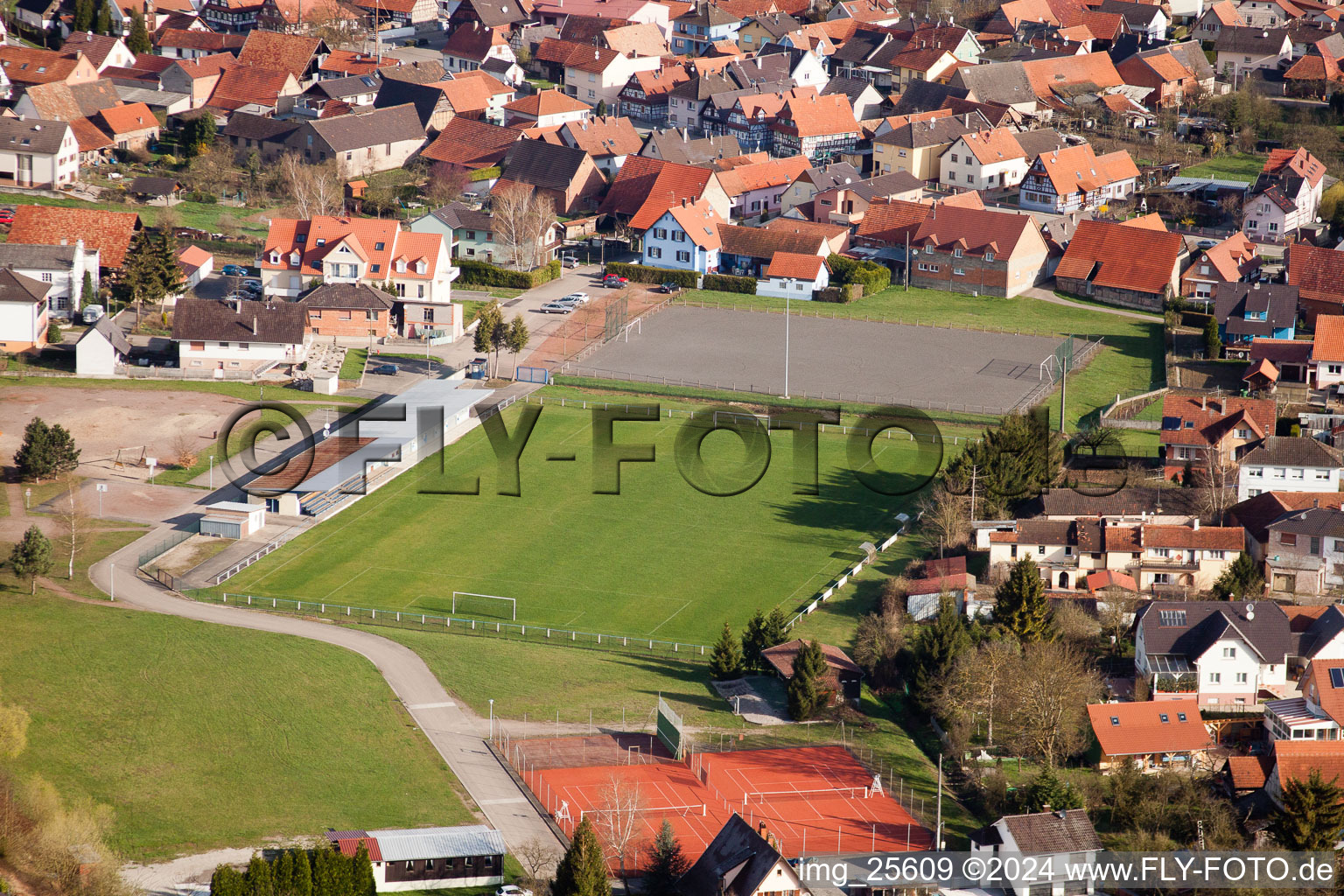 Mothern in the state Bas-Rhin, France from above