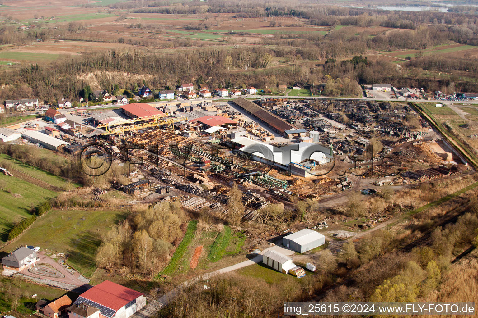 Drone recording of Mothern in the state Bas-Rhin, France