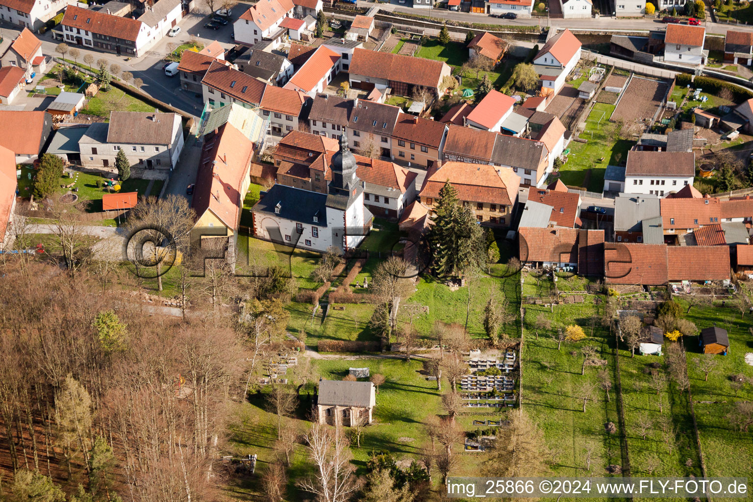 Aerial view of Railway bridge building to route the train tracks in Angelroda in the state Thuringia