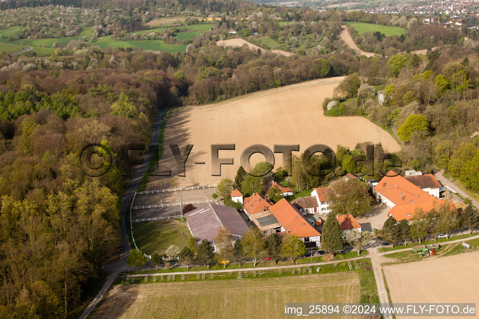 Rittnerhof in the district Durlach in Karlsruhe in the state Baden-Wuerttemberg, Germany