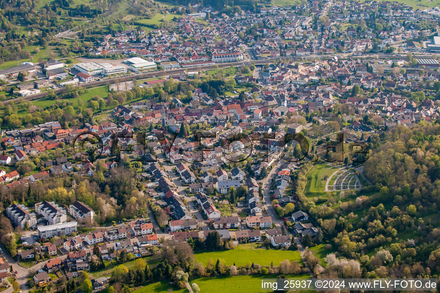 Buchenstr in the district Berghausen in Pfinztal in the state Baden-Wuerttemberg, Germany