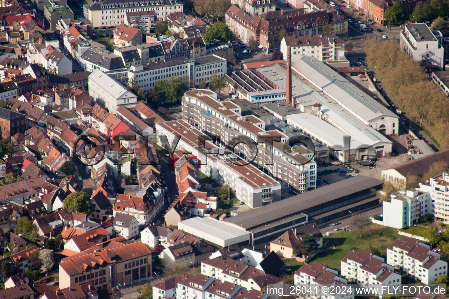 To the old foundry in the district Durlach in Karlsruhe in the state Baden-Wuerttemberg, Germany