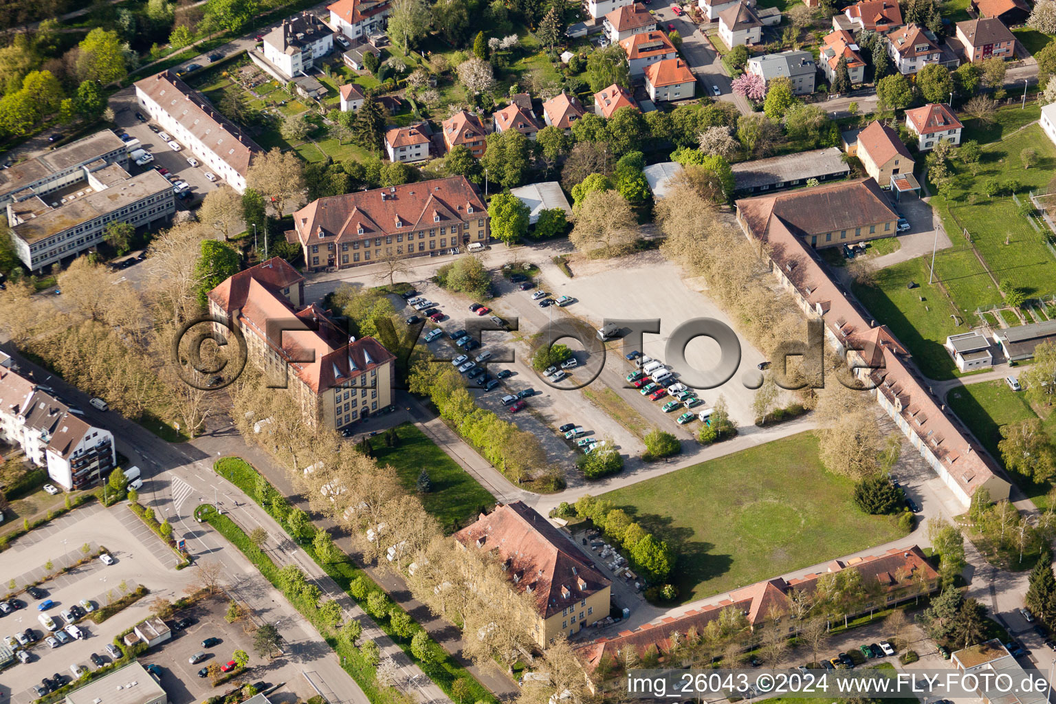 Funkterstr in the district Durlach in Karlsruhe in the state Baden-Wuerttemberg, Germany