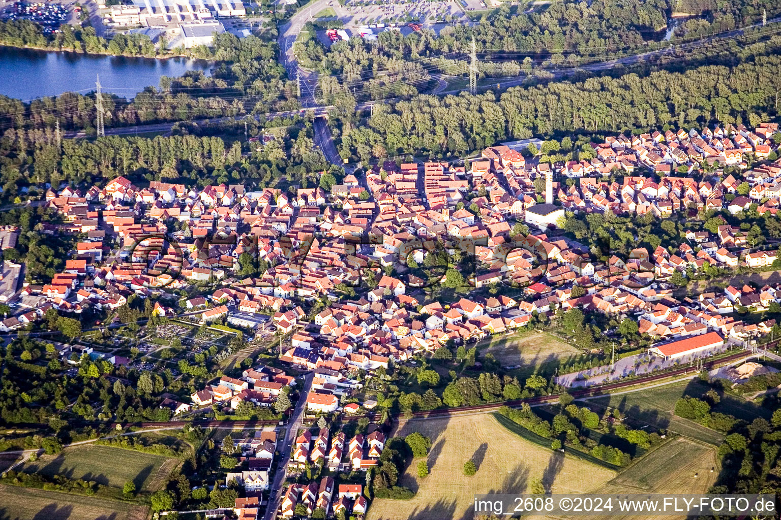 Altwörth in Wörth am Rhein in the state Rhineland-Palatinate, Germany