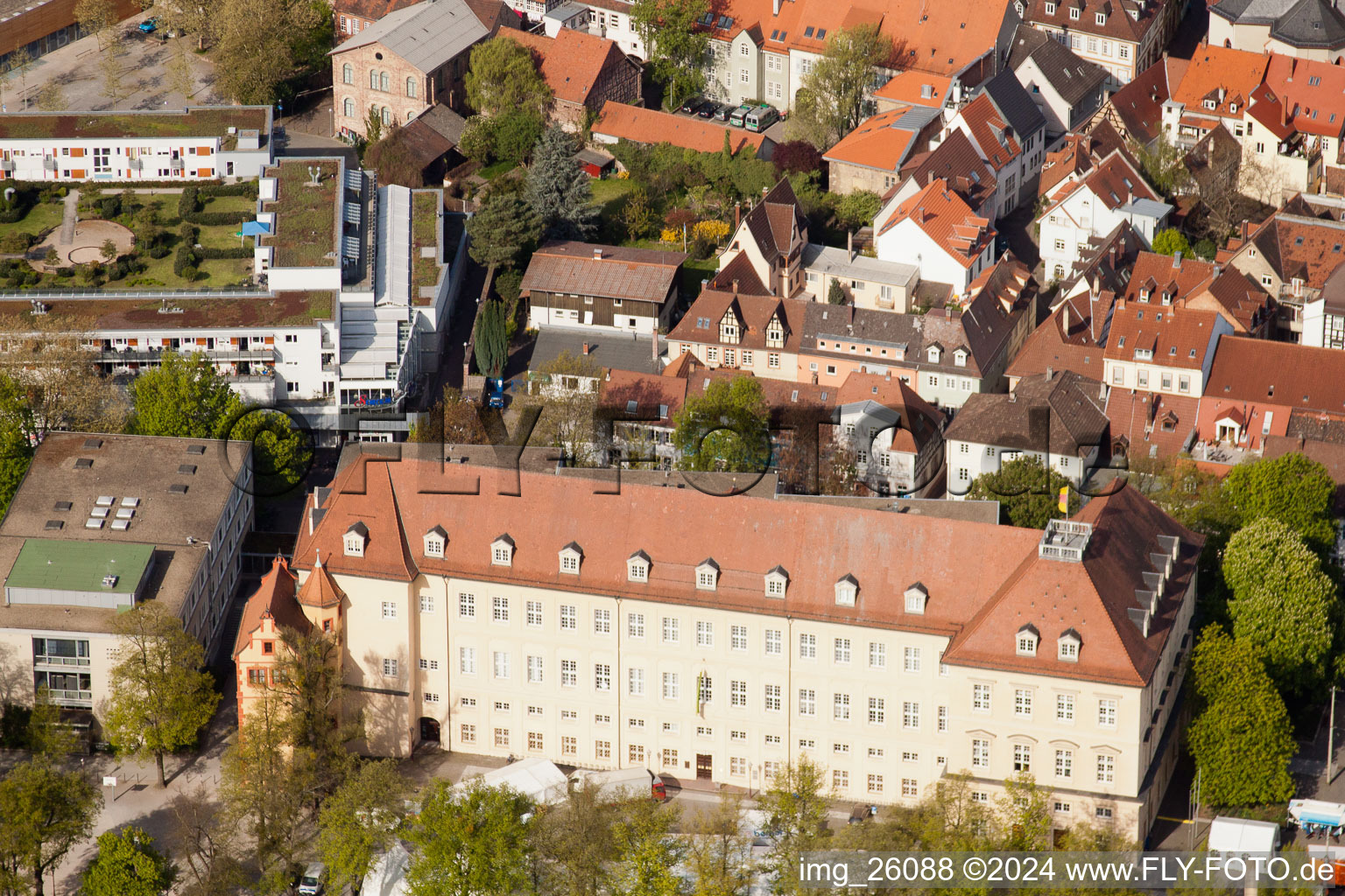 Karlsburg in the district Durlach in Karlsruhe in the state Baden-Wuerttemberg, Germany