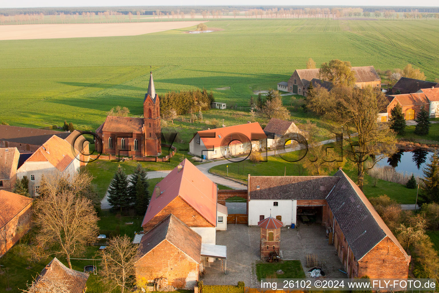 Church building in Niederer Flaeming in the state Brandenburg