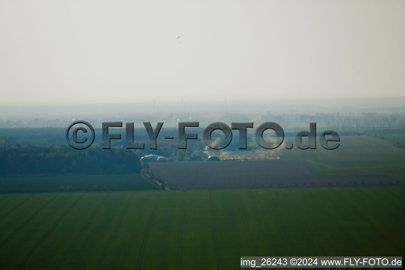 Airport in Reinsdorf in the state Brandenburg, Germany