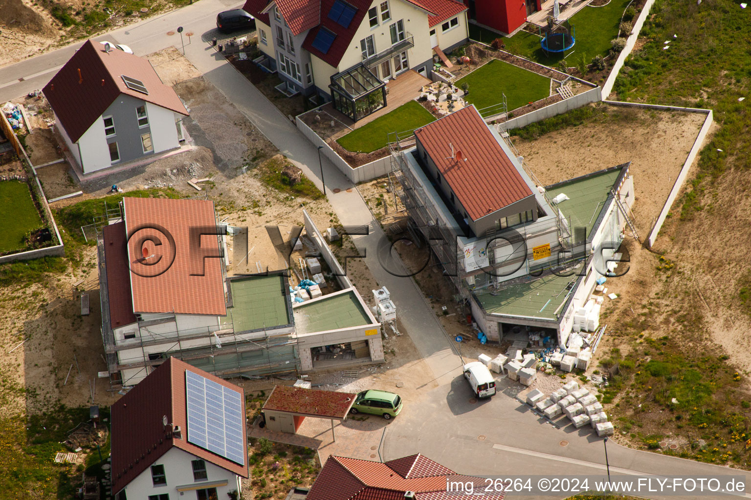 Oblique view of Mountain trail in Kandel in the state Rhineland-Palatinate, Germany