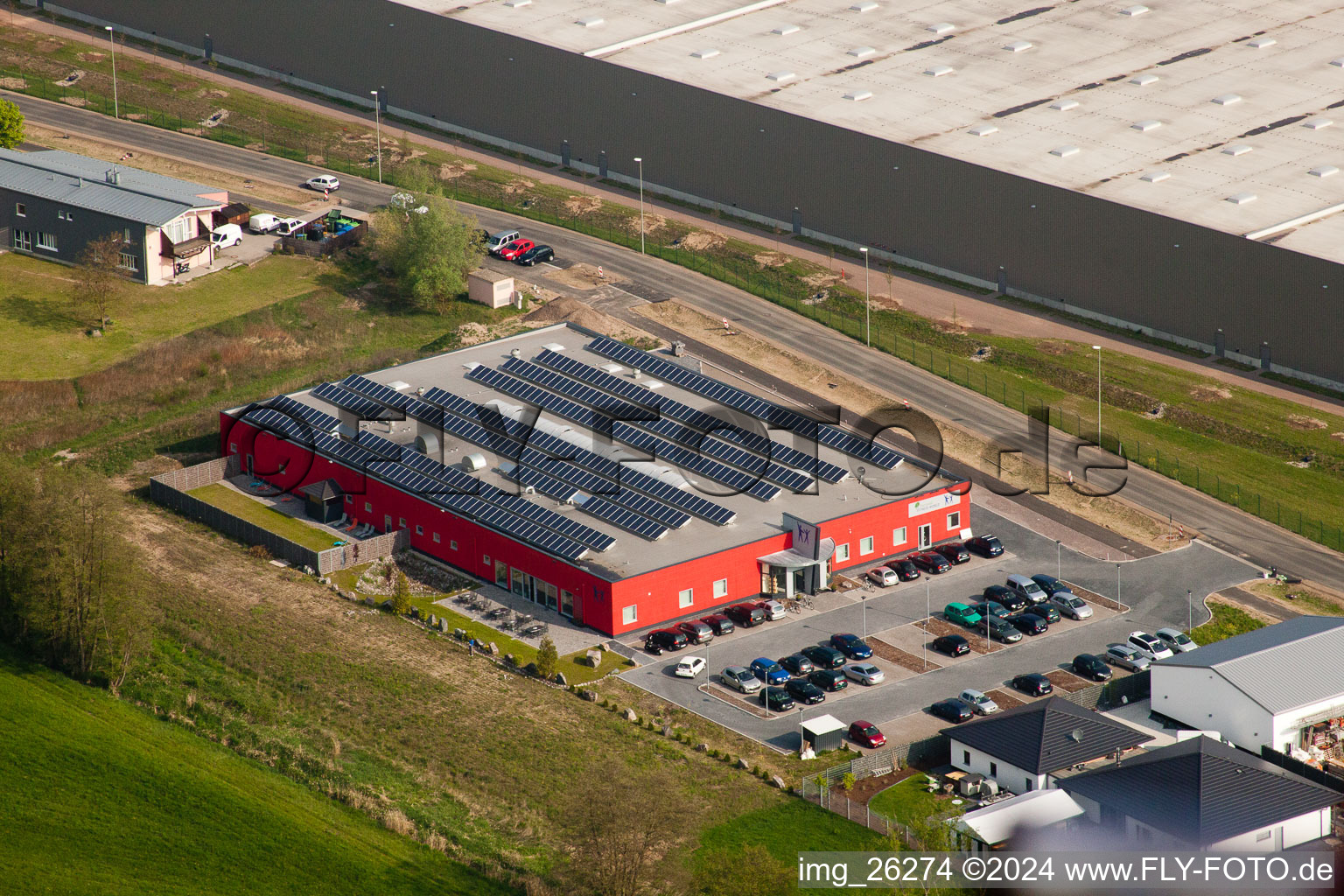 Bienwald-Fitnessworld in the Horst industrial estate in the district Minderslachen in Kandel in the state Rhineland-Palatinate, Germany