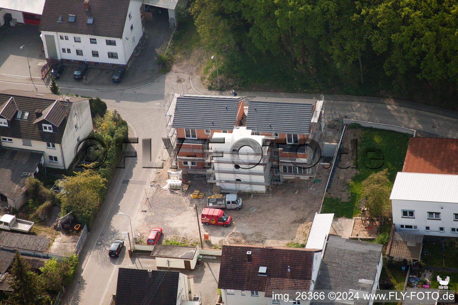 Elsässerstraße, new building of the social therapy chain in Kandel in the state Rhineland-Palatinate, Germany