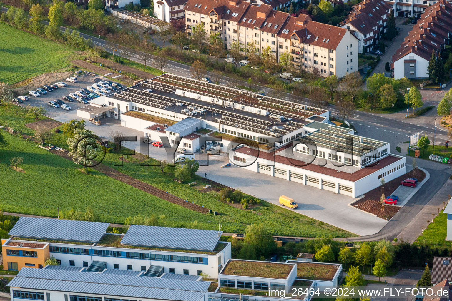 Building and production halls on the premises of Baeckerei-Konditorei Richard Nussbaumer Waldbronn-Reichenbach in the district Reichenbach in Waldbronn in the state Baden-Wurttemberg, Germany
