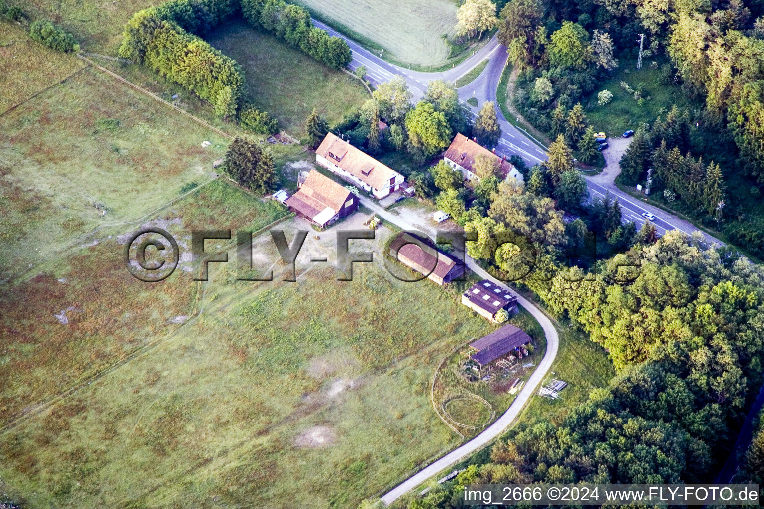 Langenberg in the state Rhineland-Palatinate, Germany out of the air