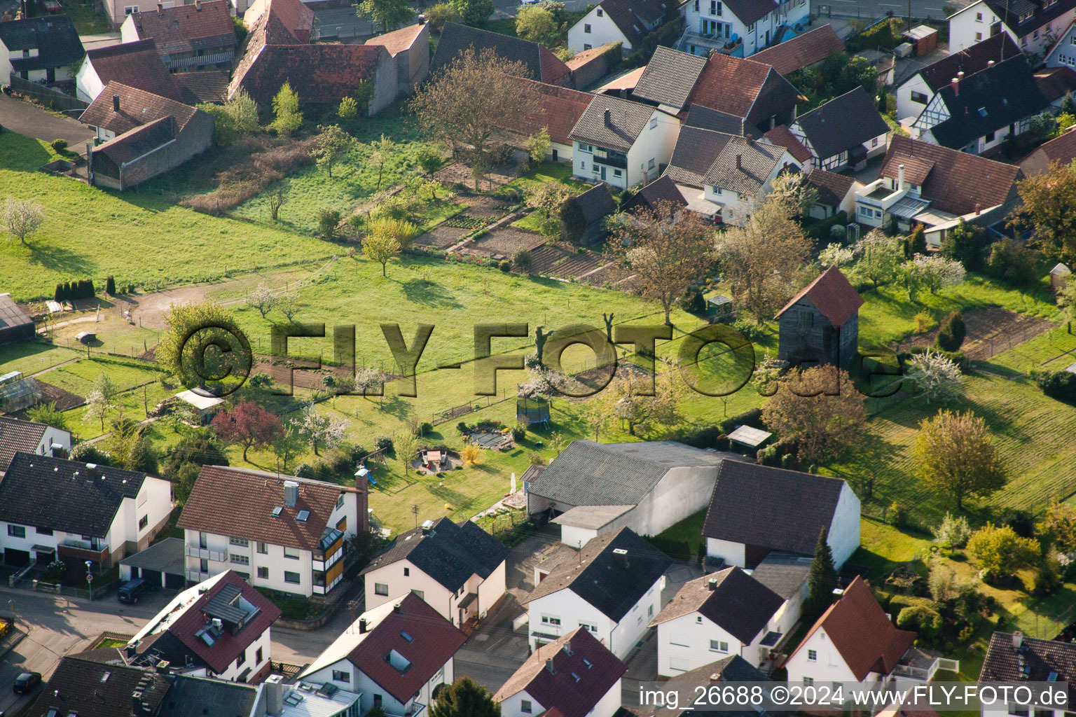 Stupferich in the district Hohenwettersbach in Karlsruhe in the state Baden-Wuerttemberg, Germany